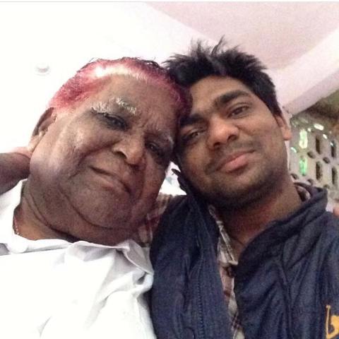 Zakir Khan with his grandfather