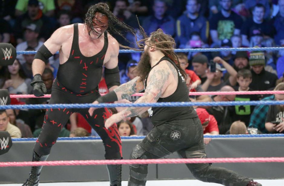 Bray Wyatt during his fight against Kane
