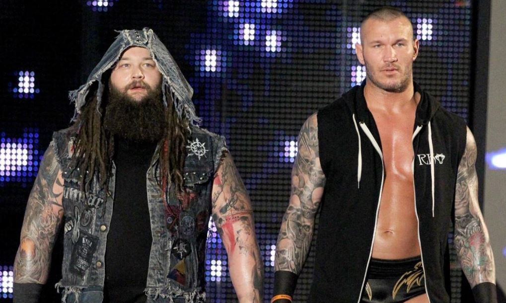 Bray Wyatt (left) with Randy Orton