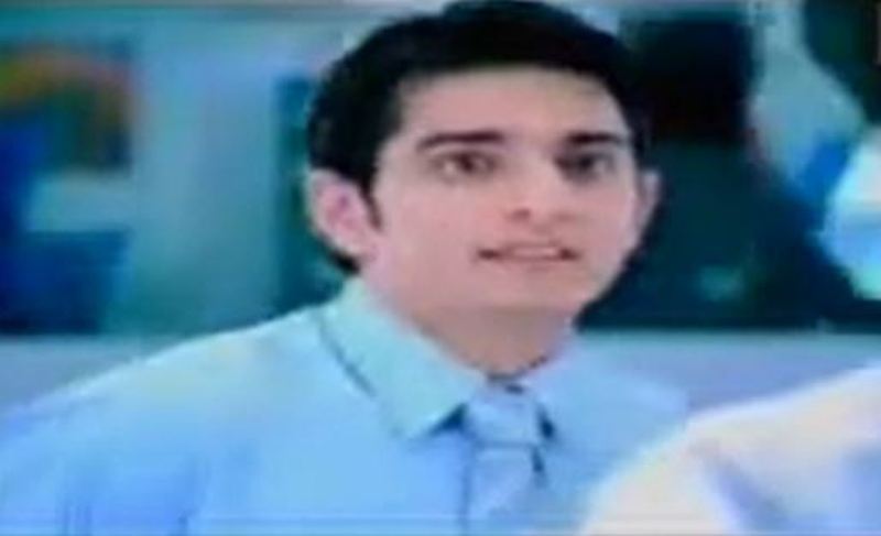 Siddhant Karnick in a television commercial for the brand 'Oxemberg'