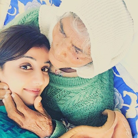 Sonia Mann with her grandmother