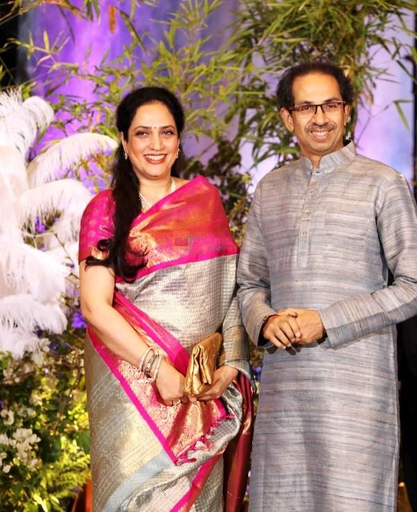 Uddhav Thackeray with his wife Rashmi Thackeray