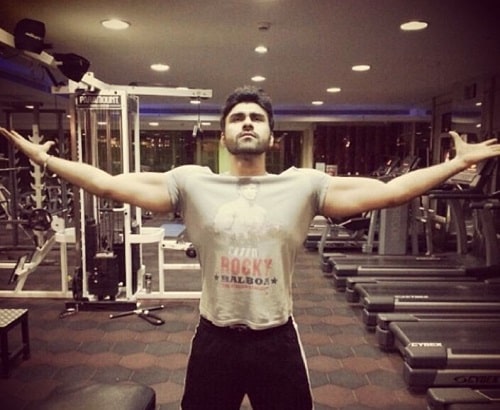 A picture of Aarya Babbar at a gym