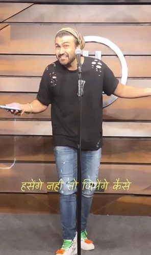 Aarya Babbar's stand-up comedy show