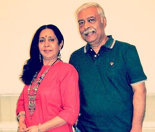 Abhay Bhargava With His Wife