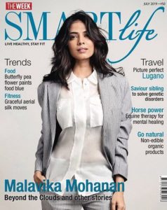 Malavika Mohanan on the cover of the SMARTlife Magazine