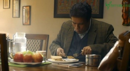 Rajesh Sharma in an ad of Ferns n Petals