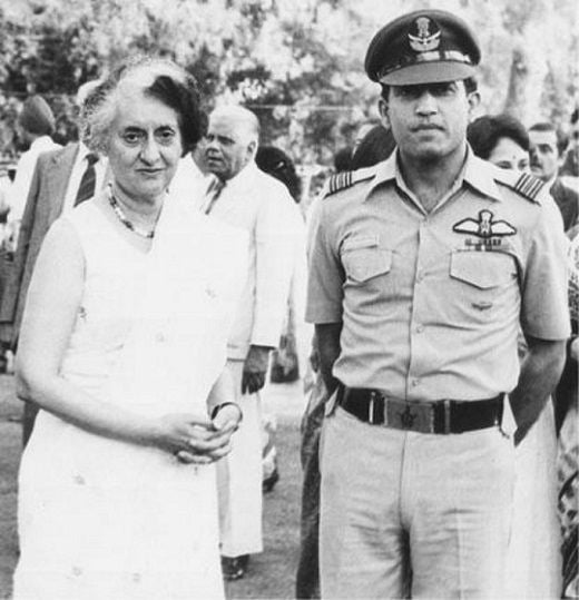 Rakesh Sharma With Indira Gandhi