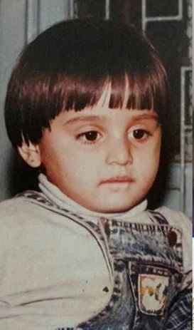 Rhea Sharma in childhood