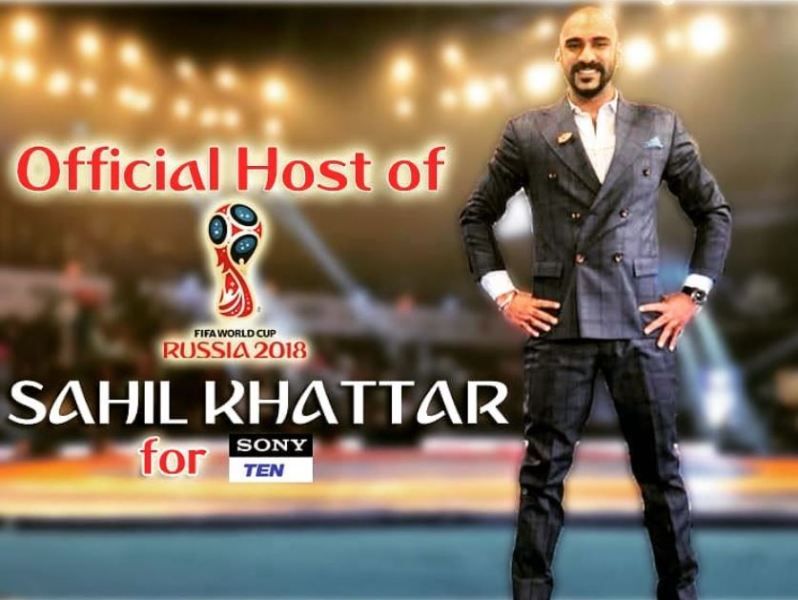 Sahil Khattar as the host for 'Russia World Cup 2018'
