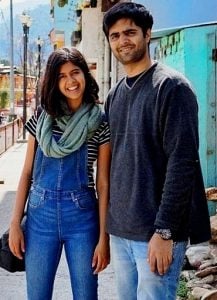 Sejal Kumar with her brother