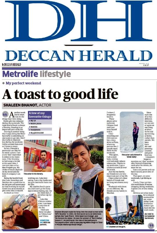 The article that was written by Shaleen Bhanot for Deccan Herald