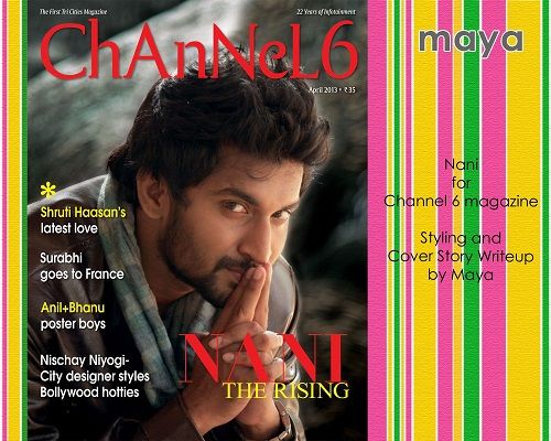 Nani featured on the cover of ChAnNel 6 magazine