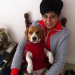 Neeti with her dog