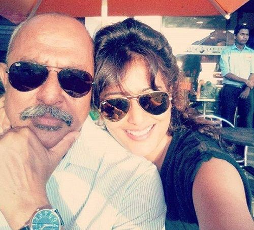Nidhi Subbaiah with her father