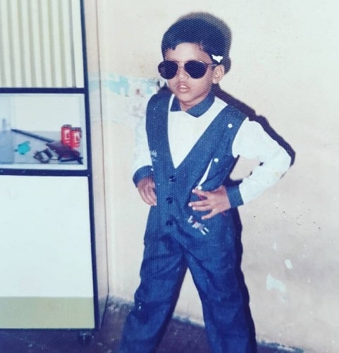 Abhijeet Sawant's childhood picture