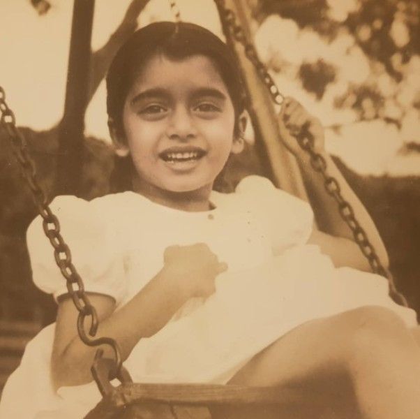Bhagyashree during her school days