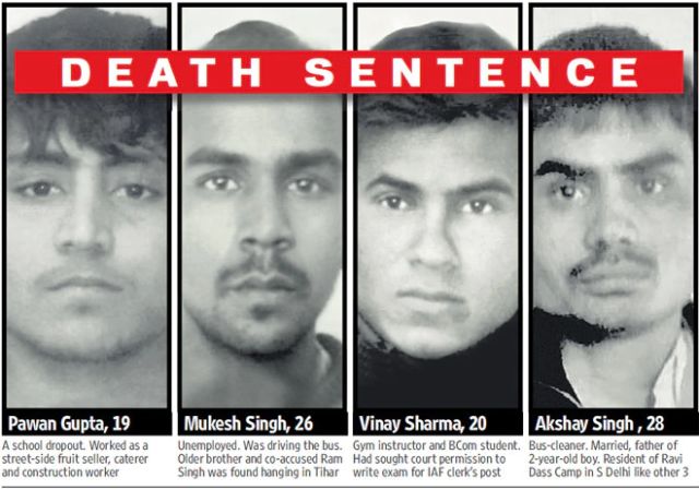Delhi Gang Rape Death Sentence