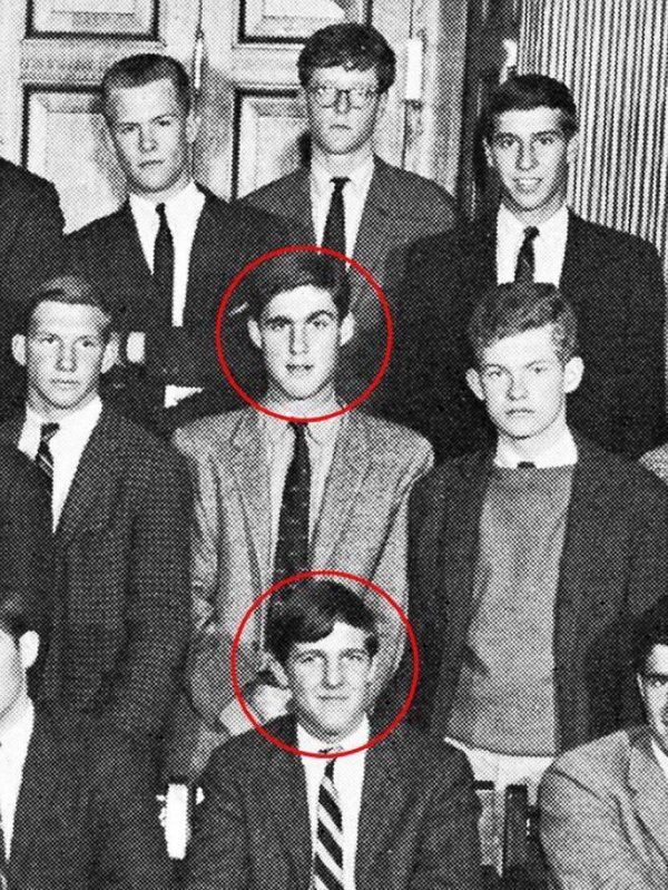 John Kerry (front) and Robert Mueller in the year 1962