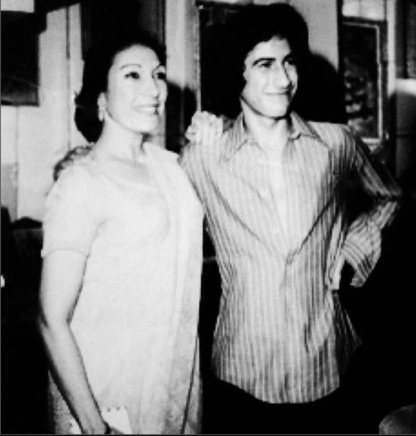 Nusrat Bhutto and her younger son, Shahnawaz Bhutto
