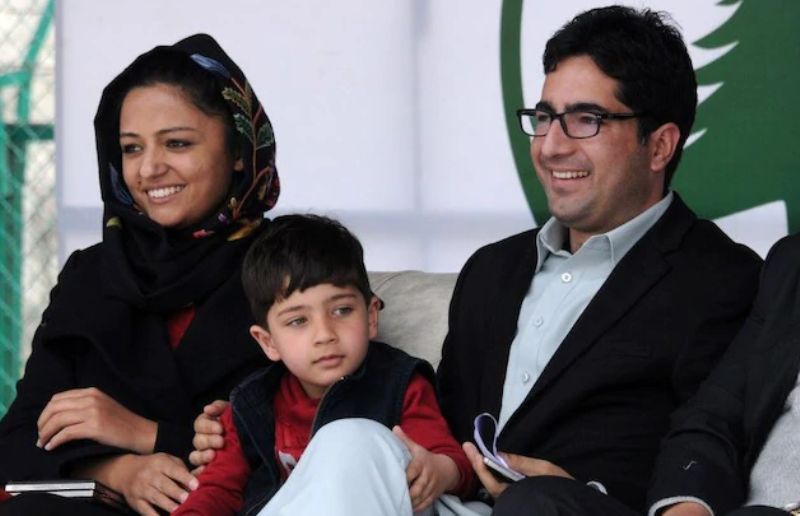 Shehla Rashid With Shah Faesal at the Launch of the Jammu and Kashmir People Movement Political Party