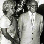 Harivansh Rai Bachchan with his wife Teji Bachchan