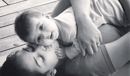 Misha Kapoor's first pic with her mother Mira Rajput