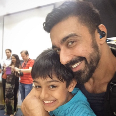 Ashish Chowdhry with his son, Agastya Chowdhry
