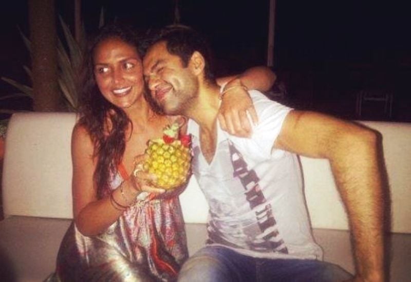 Esha Deol With Her Brother, Abhay Deol