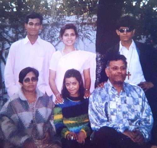 Jennifer Mistry Bansiwal with her family