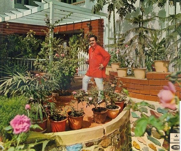 Kishore Kumar in the Backyard of His House