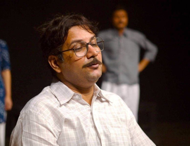 Kumud Mishra Acting in Theatre Play
