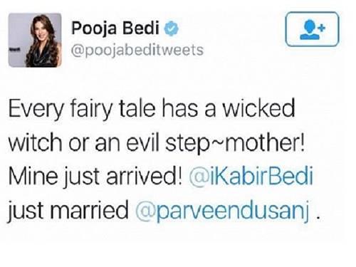 Pooja Bedi’s tweet about her stepmother