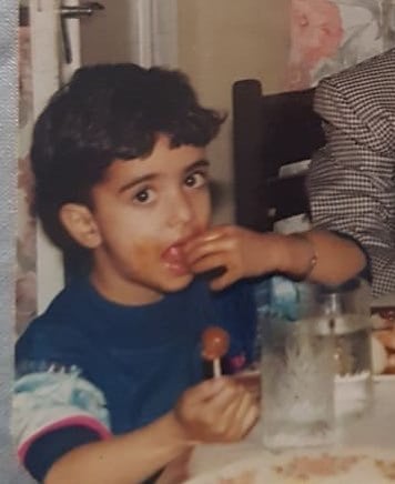 Aly Goni in childhood