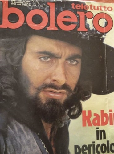 Kabir Bedi featured on a cover of a magazine