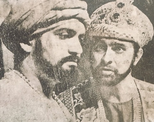 Kabir Bedi performing in a theatre play