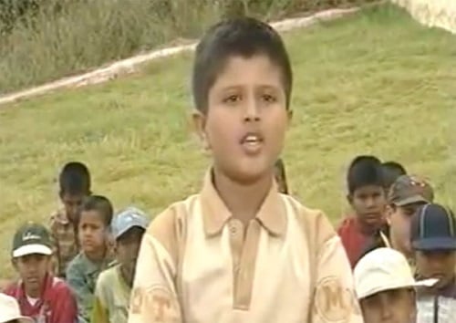 Vijay Deverakonda's childhood photo while singing
