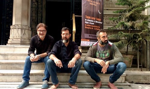 Vinay Pathak with Rajat Kapoor and Ranvir Shorey