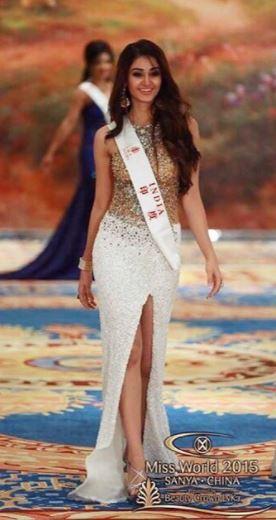 Aditi Arya representing India at Miss World 2015
