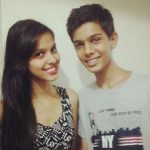 Alice Kaushik with brother