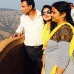Antara Banerjee with parents