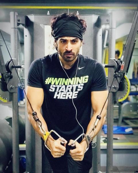 Arhaan Khan in gym