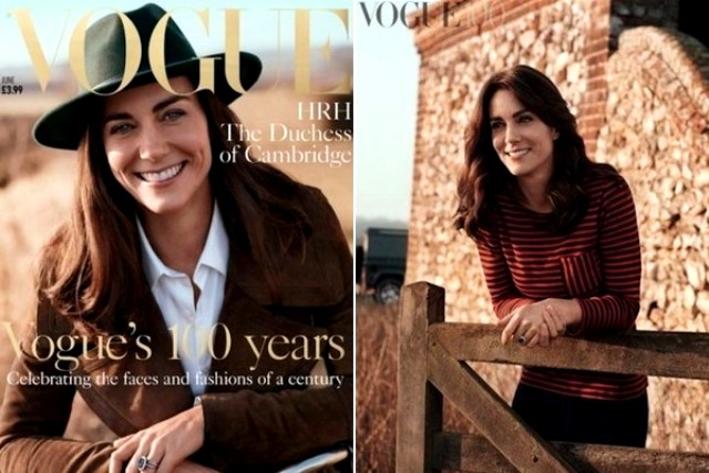 Kate Middleton featured on the cover of Vogue magazine