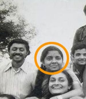 Nirmala Sitharaman in younger days