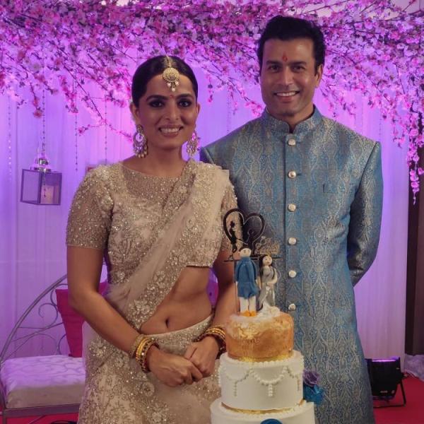 Ruhi Chaturvedi with her fiance