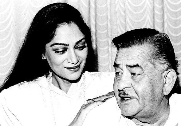 Simi Garewal with Raj Kapoor