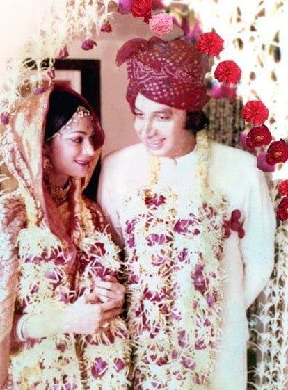 Simi Garewal's wedding picture