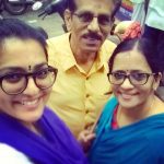 Parvathy with her parents