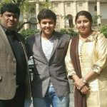 Dev Joshi with Parents