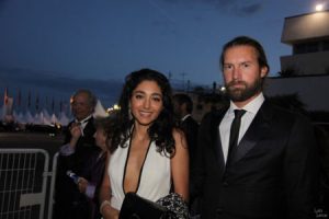 Golshifteh with his husband Christos